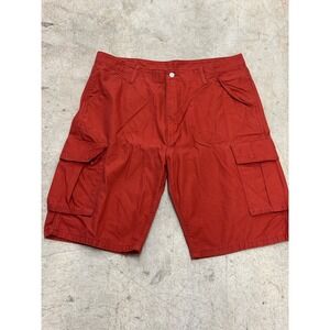 Levi's Cargo Shorts Red Cotton Men's Size 40